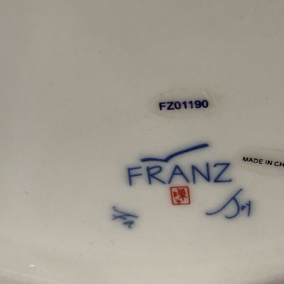 Franz Porcelain Kingfisher Vase Iridescence Collection FZ01190 NIB - Picture 10 of 14